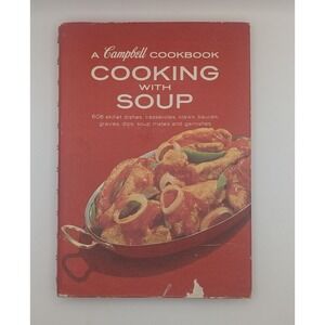 CAMPBELLS Cooking With Soup Spiral Cookbook Vintage Recipe Skillet Casserol 1972